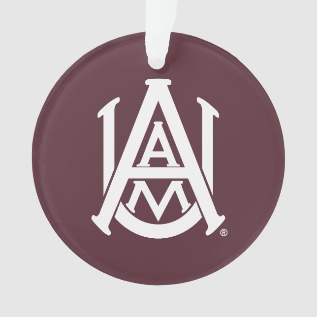 Alabama A&M Logo Ornament (Front)