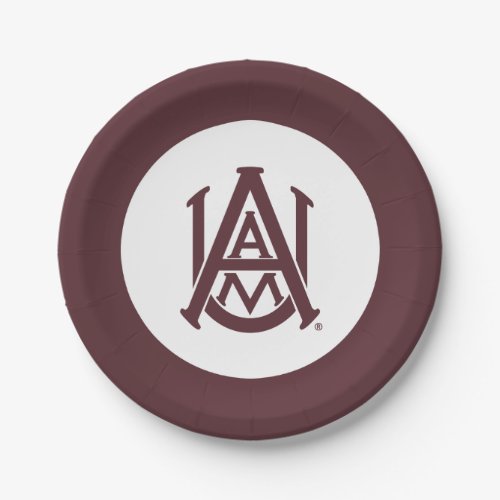 Alabama AM Logo Paper Plates