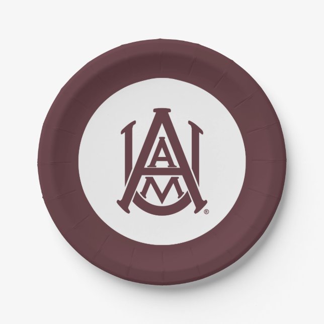 Alabama A&M Logo Paper Plates (Front)