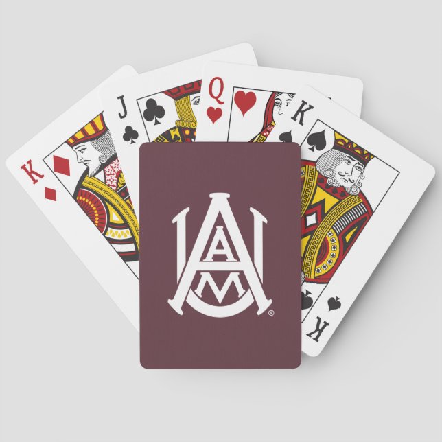 Alabama A&M Logo Poker Cards (Back)
