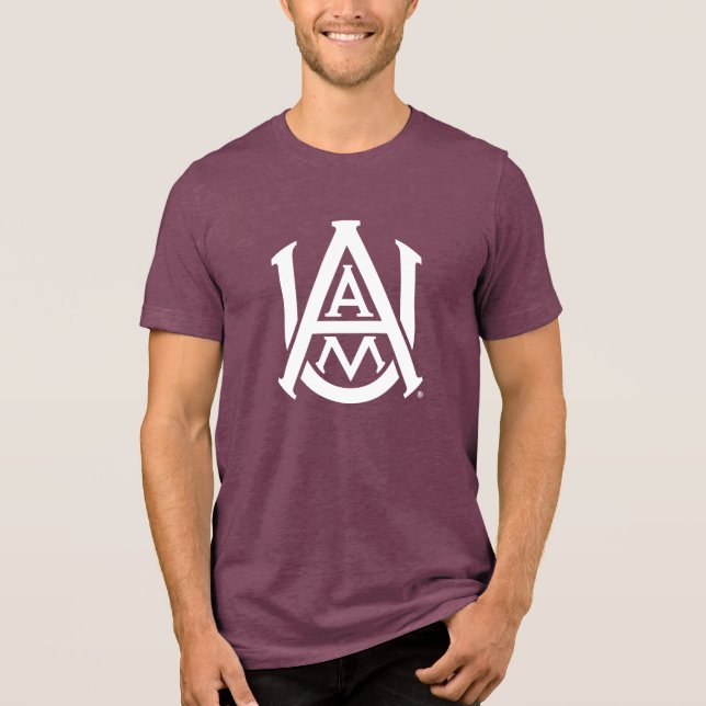 Alabama A&M Logo Tri-Blend Shirt (Front)
