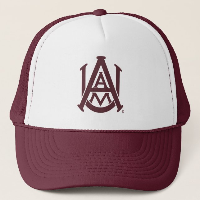Alabama A&M Logo Trucker Hat (Front)