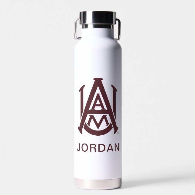 Alabama A&M Logo Water Bottle (Front)