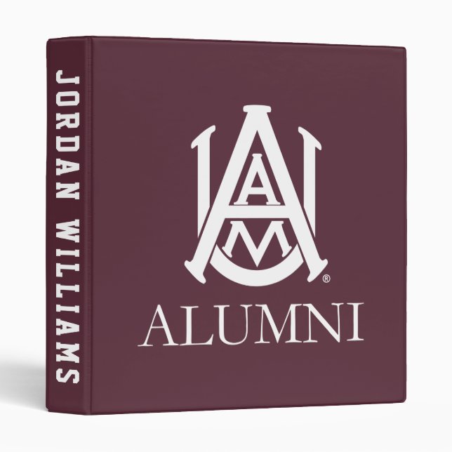 Alabama A&M University Alumni 3 Ring Binder (Front/Spine)