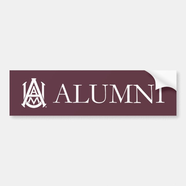 Alabama A&M University Alumni Bumper Sticker (Front)