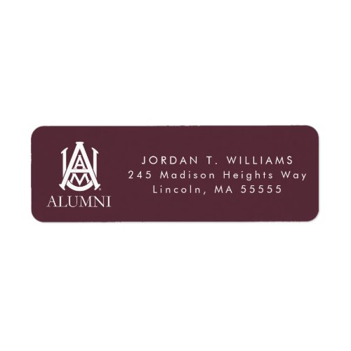 Alabama AM University Alumni Label