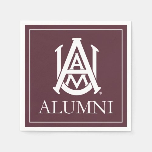 Alabama AM University Alumni Napkins