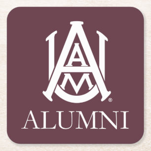 Alabama A&M University Alumni Square Paper Coaster