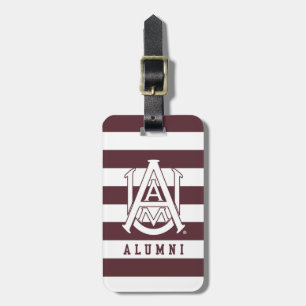 Alabama A&M University Alumni Stripes Luggage Tag
