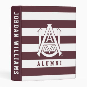 Alabama A&M University Alumni Stripes Mini Binder