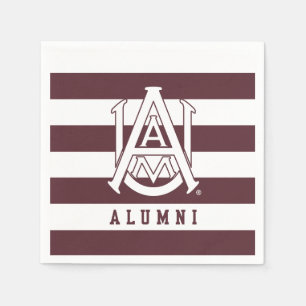 Alabama A&M University Alumni Stripes Napkins