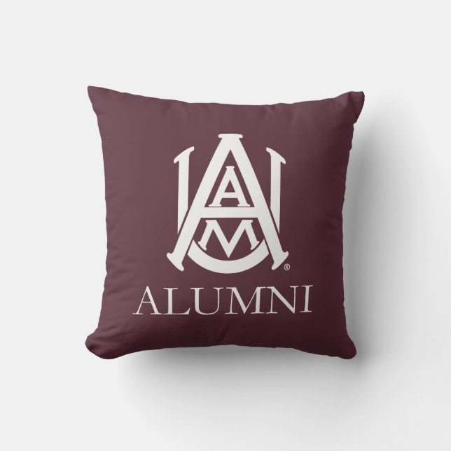 Alabama A&M University Alumni Throw Pillow (Front)