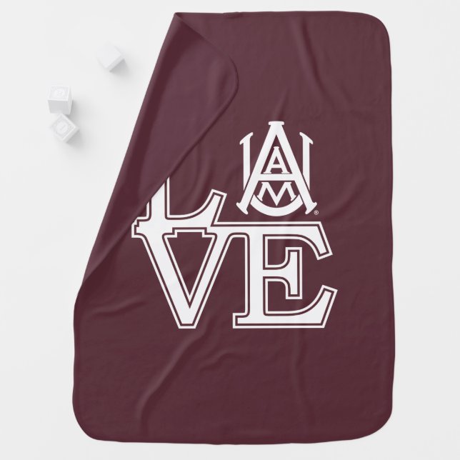 Alabama A&M University Baby Blanket (In Situ)