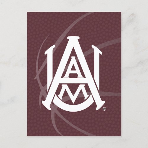 Alabama AM University Basketball Invitation Postcard