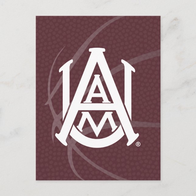 Alabama A&M University Basketball Invitation Postcard (Front)