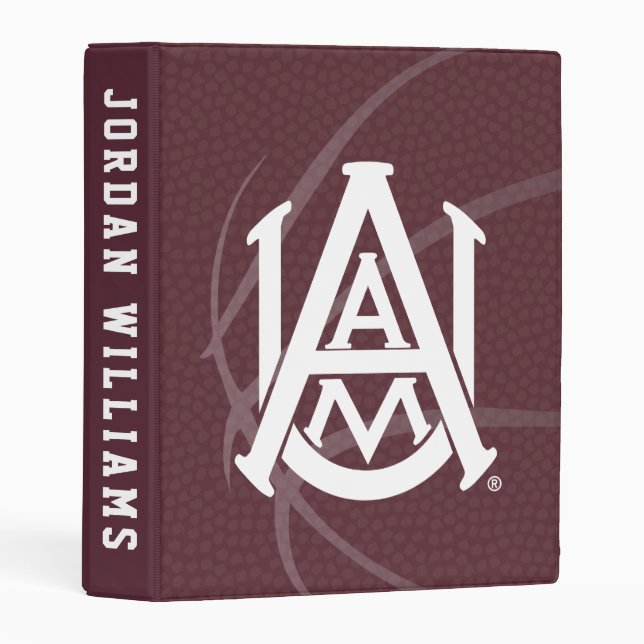 Alabama A&M University Basketball Mini Binder (Front/Spine)