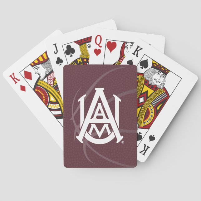 Alabama A&M University Basketball Poker Cards (Back)
