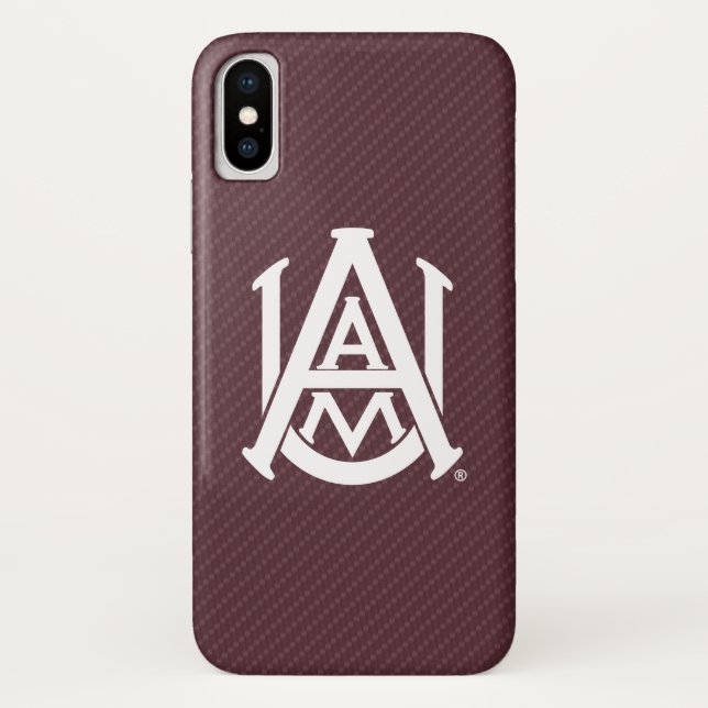 Alabama A&M University Carbon Fiber Case-Mate iPhone Case (Back)