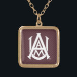 Alabama A&M University Carbon Fiber Gold Plated Necklace<br><div class="desc">Check out these Alabama A&M designs! Show off your AAMU pride with these new University products. These make the perfect gifts for the A&M student,  alumni,  family,  friend or fan in your life. All of these Zazzle products are customizable with your name,  class year,  or club. Go bulldogs!</div>