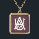 Alabama A&M University Carbon Fiber Gold Plated Necklace<br><div class="desc">Check out these Alabama A&M designs! Show off your AAMU pride with these new University products. These make the perfect gifts for the A&M student,  alumni,  family,  friend or fan in your life. All of these Zazzle products are customizable with your name,  class year,  or club. Go bulldogs!</div>