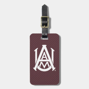 Alabama A&M University Carbon Fiber Luggage Tag