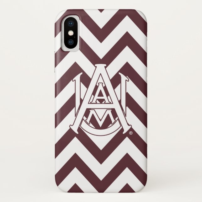 Alabama A&M University Chevron Case-Mate iPhone Case (Back)