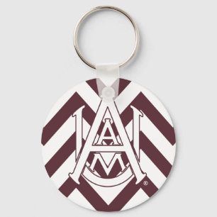 Alabama A&M University Chevron Keychain