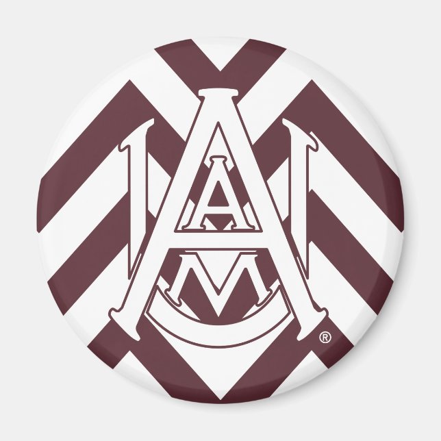 Alabama A&M University Chevron Magnet (Front)