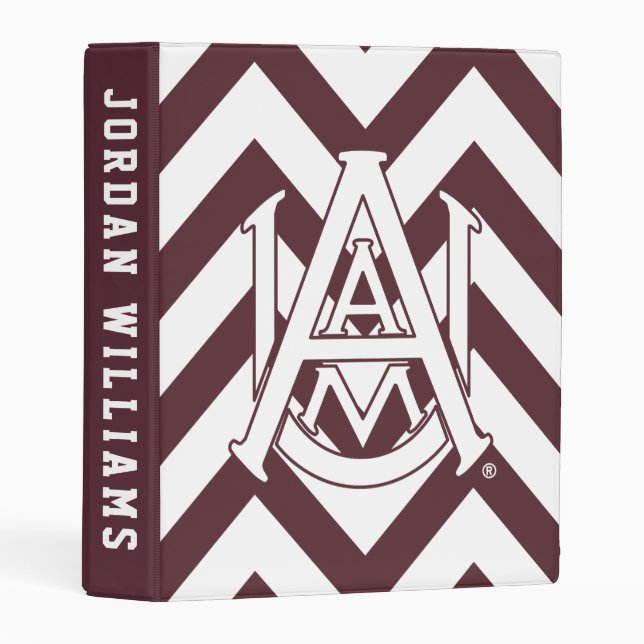 Alabama A&M University Chevron Mini Binder (Front/Spine)