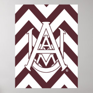 Alabama A&M University Chevron Poster