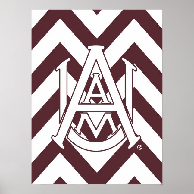 Alabama A&M University Chevron Poster (Front)