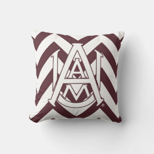 Alabama A&M University Chevron Throw Pillow