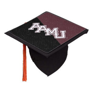 Alabama A&M University Color Block Distressed Graduation Cap Topper