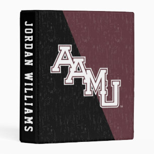 Alabama A&M University Color Block Distressed Mini Binder