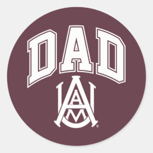 Alabama A&M University Dad Classic Round Sticker