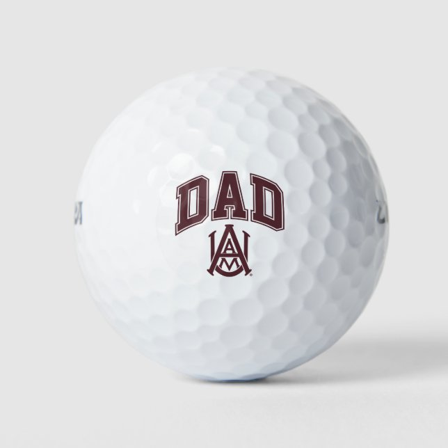 Alabama A&M University Dad Golf Balls (Front)