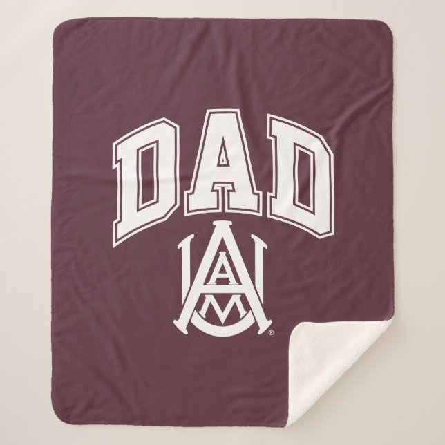 Alabama A&M University Dad Sherpa Blanket (Front)