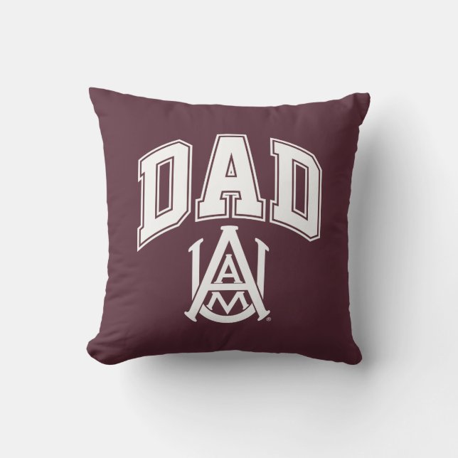 Alabama A&M University Dad Throw Pillow (Front)