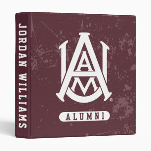 Alabama A&M University Distressed 3 Ring Binder