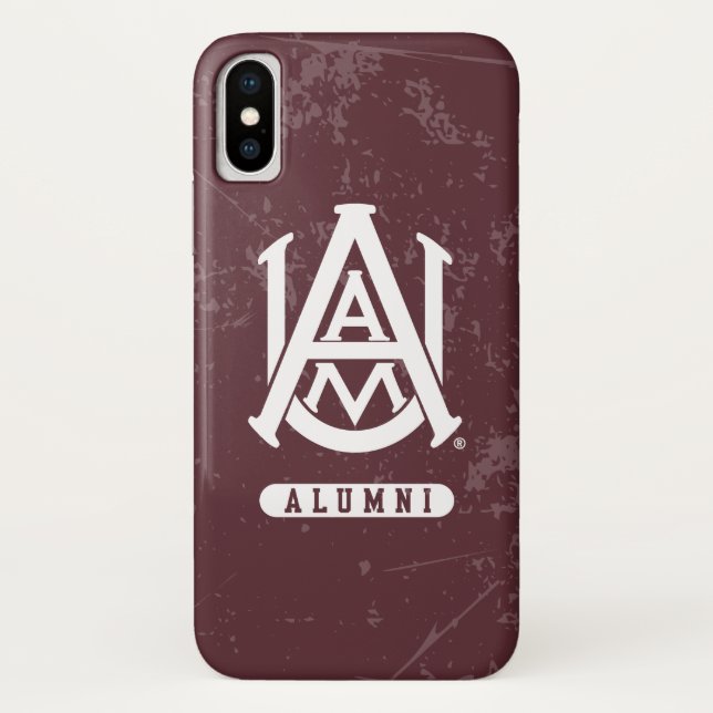 Alabama A&M University Distressed Case-Mate iPhone Case (Back)