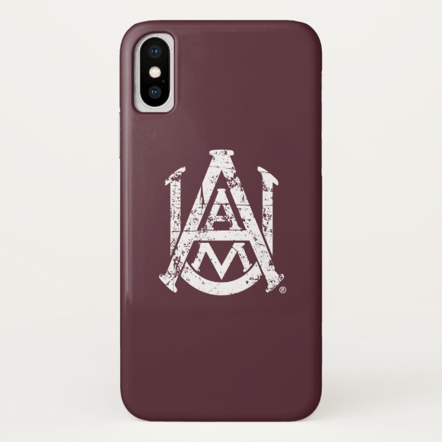Alabama A&M University Distressed Case-Mate iPhone Case (Back)