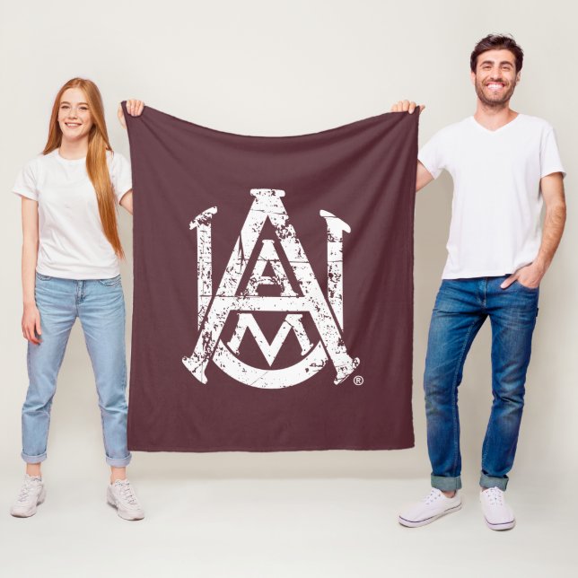 Alabama A&M University Distressed Fleece Blanket (In Situ)