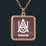 Alabama A&M University Distressed Gold Plated Necklace<br><div class="desc">Check out these Alabama A&M designs! Show off your AAMU pride with these new University products. These make the perfect gifts for the A&M student,  alumni,  family,  friend or fan in your life. All of these Zazzle products are customizable with your name,  class year,  or club. Go bulldogs!</div>