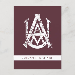 Alabama A&M University Distressed Invitation Postcard