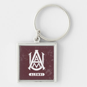 Alabama A&M University Distressed Keychain