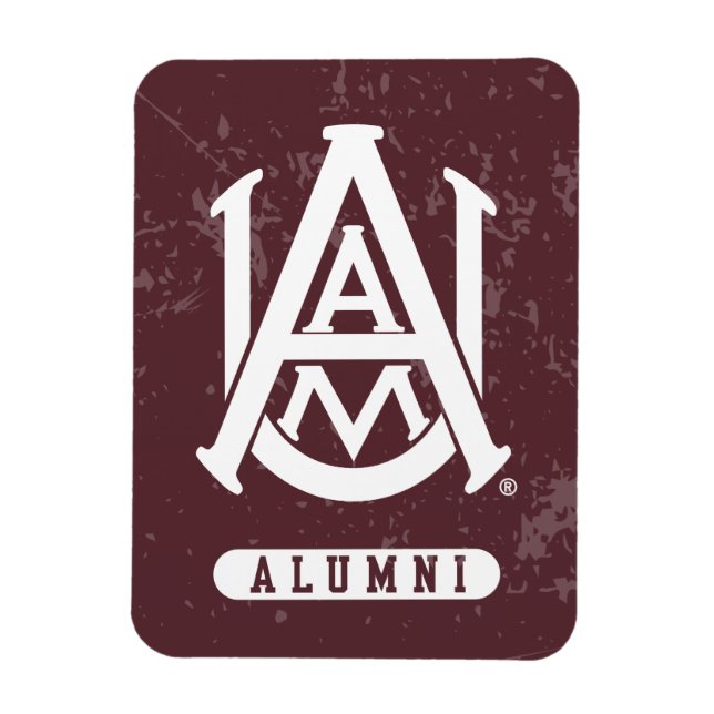 Alabama A&M University Distressed Magnet (Vertical)
