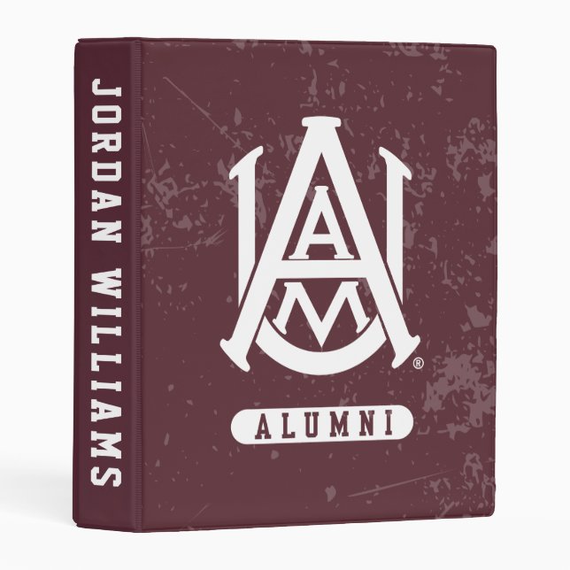 Alabama A&M University Distressed Mini Binder (Front/Spine)