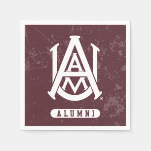 Alabama A&M University Distressed Napkins