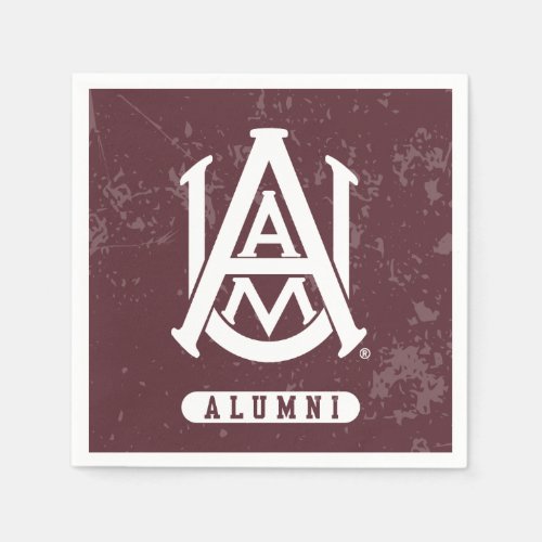 Alabama AM University Distressed Napkins