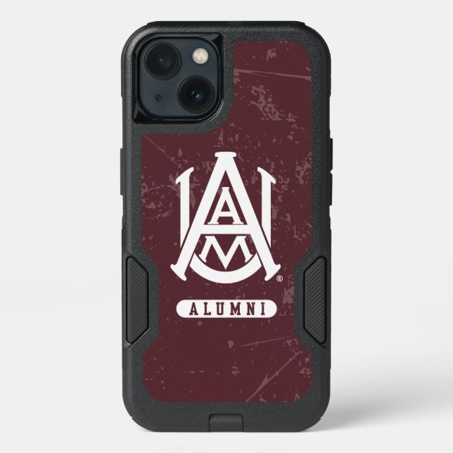 Alabama A&M University Distressed Otterbox iPhone Case (Back)